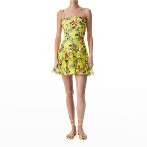 Alice and Olivia floral printed mini dress